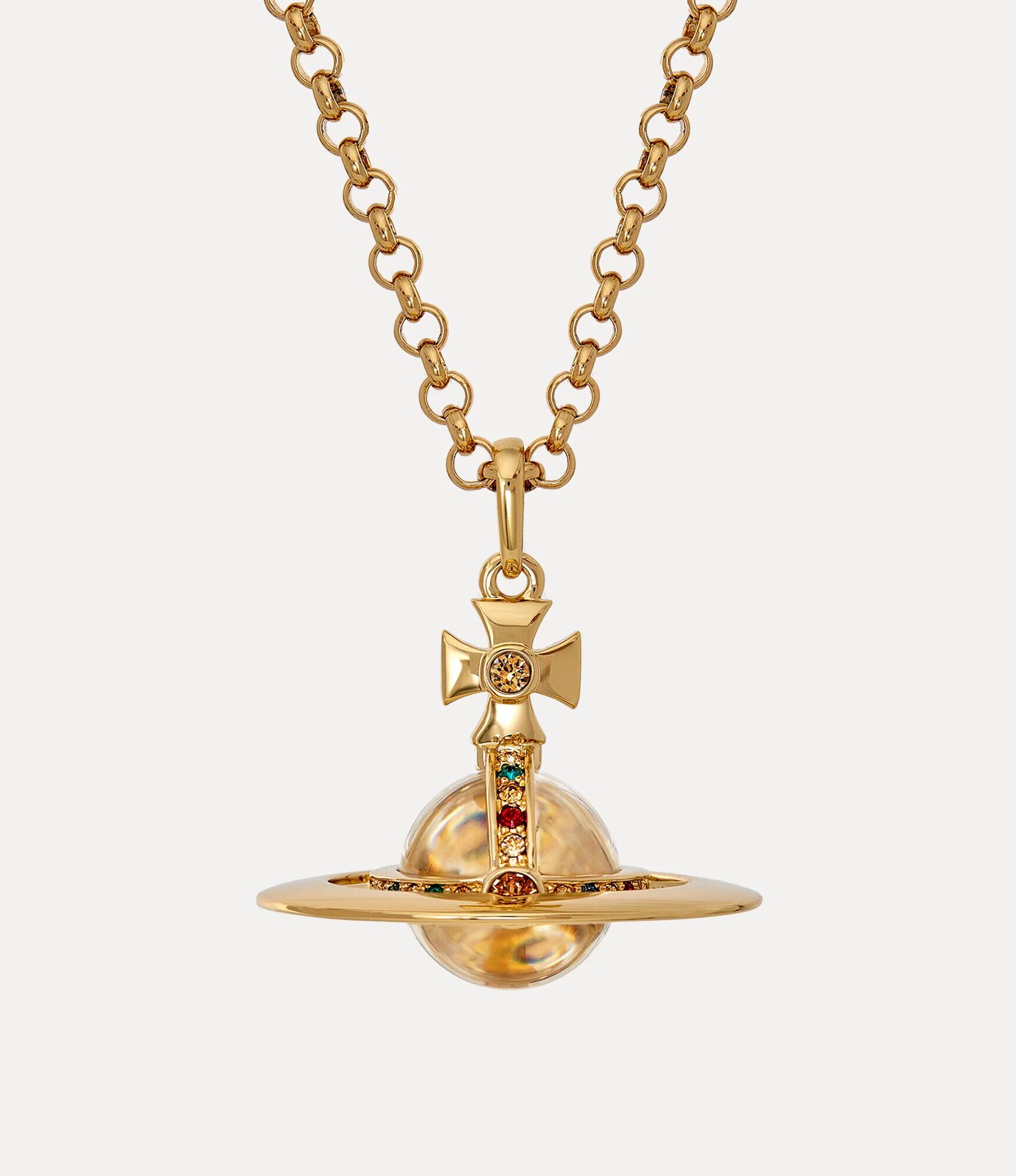 Vivienne Westwood Galileo Orb Pendant Necklace in Red | Lyst